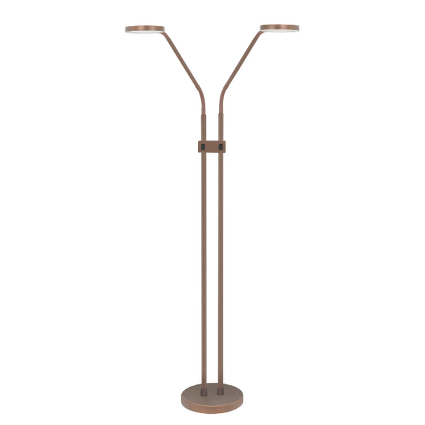 Highlight Moderne vloerlamp Málaga 2-lichts choco