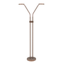 Moderne vloerlamp Málaga 2-lichts choco