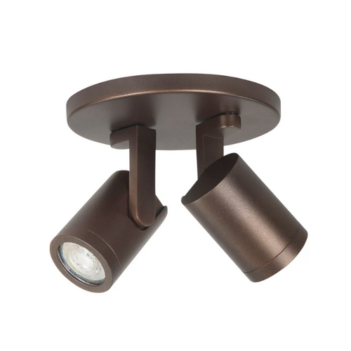 Moderne opbouwspot Halo 2-lichts choco