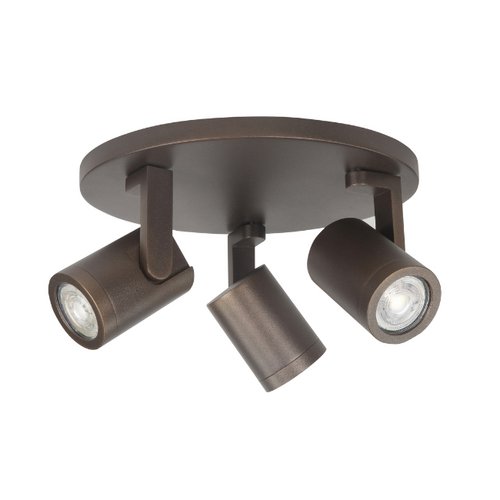 Moderne opbouwspot Halo 3-lichts choco