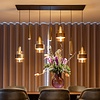 Highlight Moderne Hotel chique hanglamp Marrone 7-lichts brons