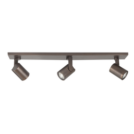 Opbouwspot Halo 3-lichts op balk choco