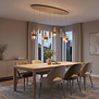 Moderne hanglamp Marrone 7-lichts zand ovaal
