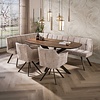 BelaLuz Modern landelijke eetkamertafel Arthur deens ovaal drift brown 180 cm
