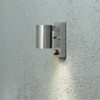 Moderne buiten wandlamp Modena 1-lichts met bewegingssensor staal