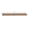 BelaLuz Modern landelijke wandplank Como Massief acacia bruin 150 cm