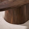BelaLuz Modern landelijke salontafel Mae massief acaciahout bruin 135 cm