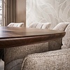 BelaLuz Modern landelijke eettafel Mae Massief acacia bruin Deens ovaal 215 cm