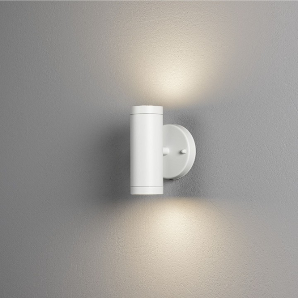 Konstsmide Modern Scandinavische wandlamp Modena 2-lichts wit