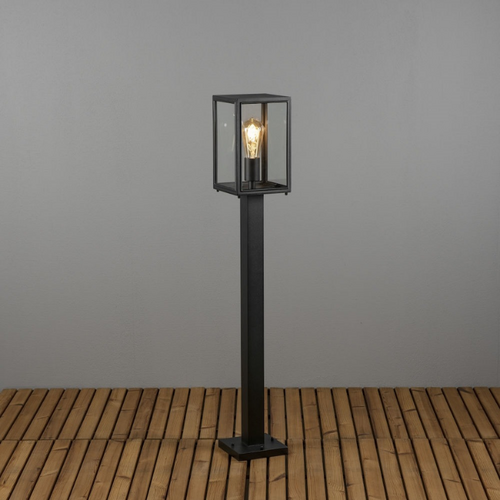 Moderne staande buitenlamp Carpi 1-lichts zwart 100 cm