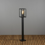 Moderne staande buitenlamp Carpi 1-lichts zwart 100 cm