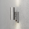 Konstsmide Moderne buiten wandlamp Modena 2-lichts RVS met bewegingssensor