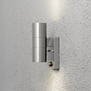 Moderne buiten wandlamp Modena 2-lichts RVS met bewegingssensor