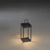 Konstsmide Modern design oplaadbare staande buitenlamp Ravello zwart dimbaar
