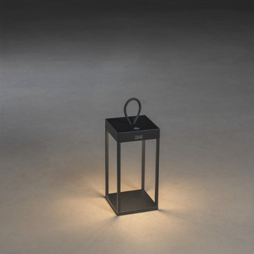 Modern design oplaadbare staande buitenlamp Ravello zwart dimbaar