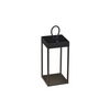 Konstsmide Modern design oplaadbare staande buitenlamp Ravello zwart dimbaar