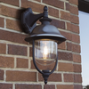 Konstsmide Industrieel klassieke buiten wandlamp Parma 1-lichts geborsteld RVS kap