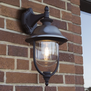 Industrieel klassieke buiten wandlamp Parma 1-lichts geborsteld RVS kap