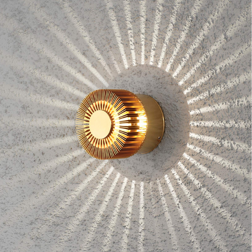 Hotel chique buiten wandlamp Monza messing