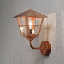 Klassieke buiten wandlamp Fenix 1-lichts koper