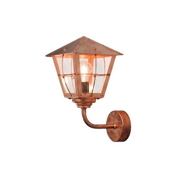 Konstsmide Klassieke buiten wandlamp Fenix 1-lichts koper