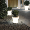 Konstsmide Moderne vloerlamp Assisi planten pot small opaalwit