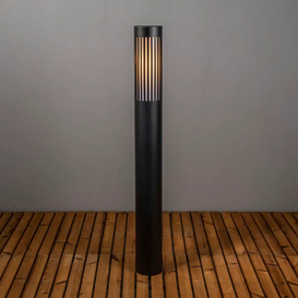 Staande buitenlamp Pistoia 1-lichts zwart 95 cm