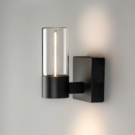 Buiten wandlamp Edison small 1-lichts zwart