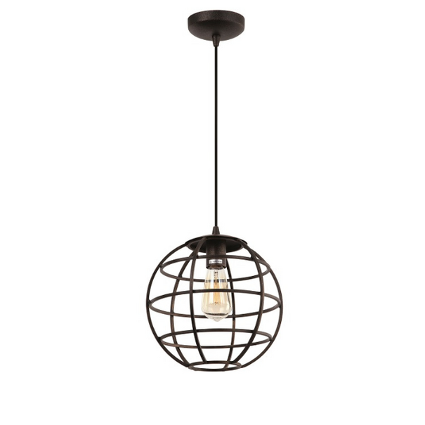 Freelight Industriële hanglamp Pianeta 1-lichts bruin
