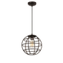 Industriële hanglamp Pianeta 1-lichts bruin