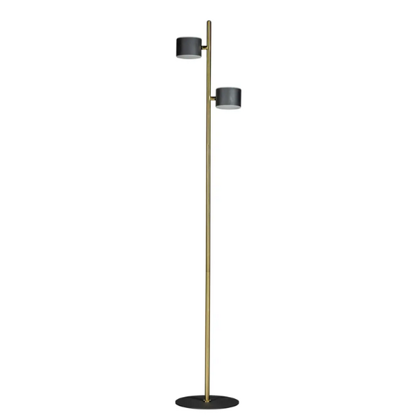 ETH Moderne vloerlamp Prince 2-lichts goud