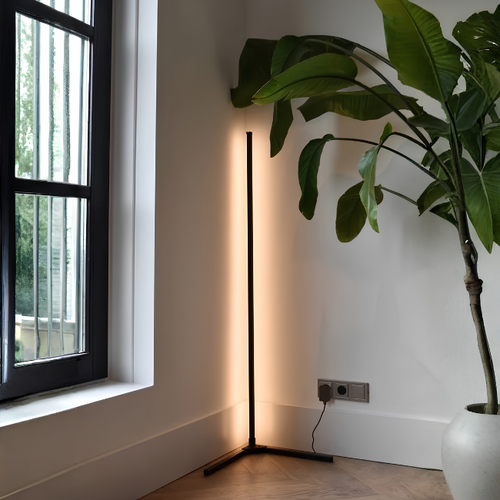 Modern minimalistische vloerlamp Calex Smart RGB zwart