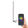 Calex Modern minimalistische vloerlamp Calex Smart RGB zwart