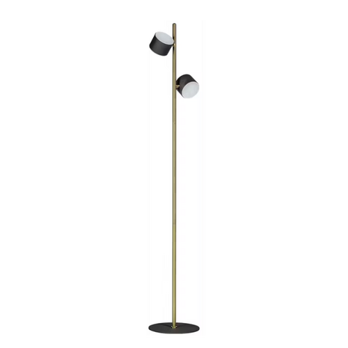Moderne vloerlamp Prince 2-lichts goud