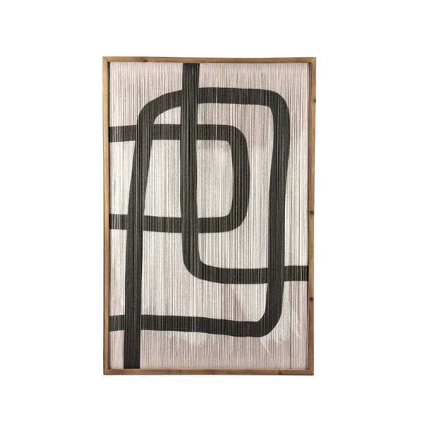 By-Boo Modern Bohemian wandpaneel Yoko small zwart