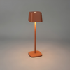 Konstsmide Moderne oplaadbare tafellamp Capri 1-lichts terracotta dimbaar