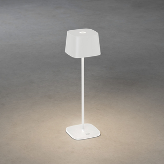 Oplaadbare tafellamp Capri 1-lichts wit dimbaar