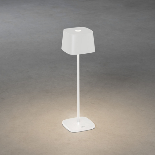 Moderne oplaadbare tafellamp Capri 1-lichts wit dimbaar
