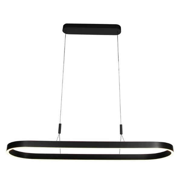 Steinhauer Modern industriële hanglamp Mykty met kabellift ovaal 120 cm