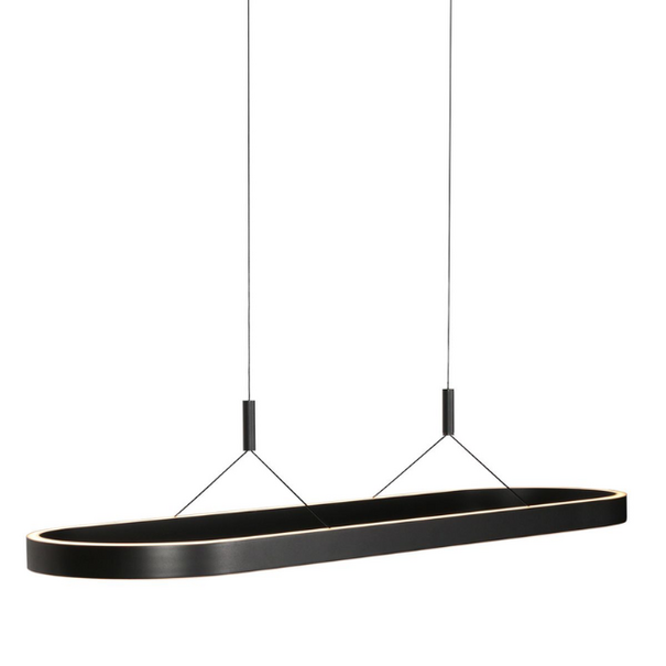 Steinhauer Modern industriële hanglamp Mykty met kabellift ovaal 120 cm