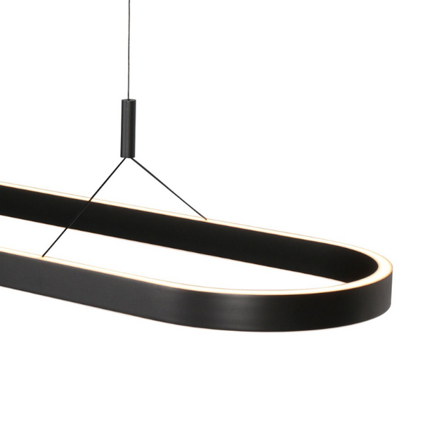 Steinhauer Modern industriële hanglamp Mykty met kabellift ovaal 120 cm