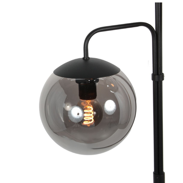 Steinhauer Moderne vloerlamp Bollique 3-lichts smoke