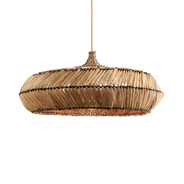 GOOD & MOJO Bohemian gevlochten hanglamp Rinjani naturel Ø60 cm M