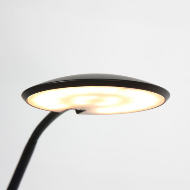 Steinhauer Moderne vloerlamp / leeslamp Zenith 2 zwart