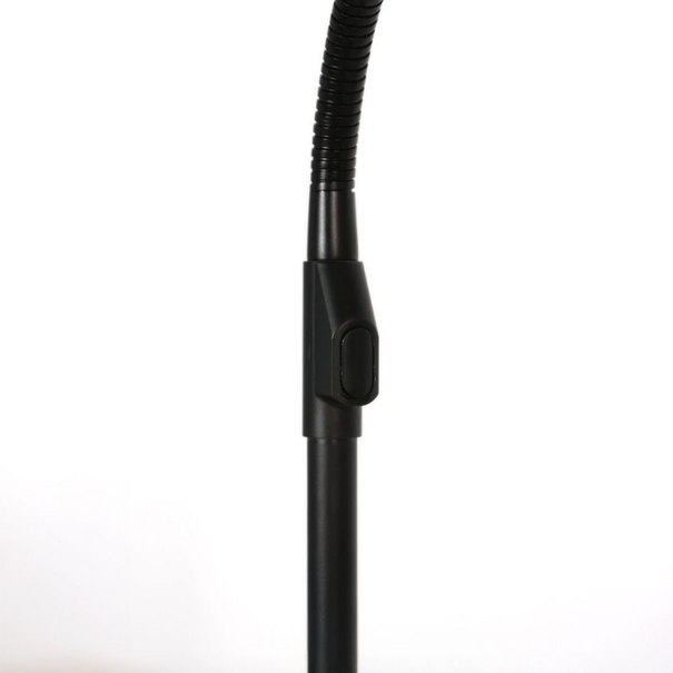 Steinhauer Moderne vloerlamp / leeslamp Zenith 2 zwart