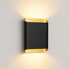 ETH Modern hotel chique wandlamp Carmen 2-lichts zwart goud