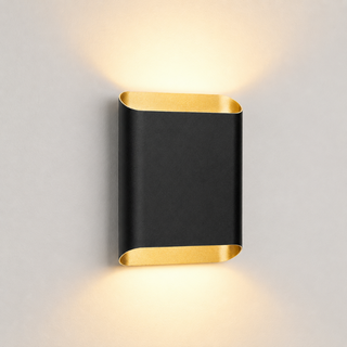 Wandlamp Carmen 2-lichts zwart goud