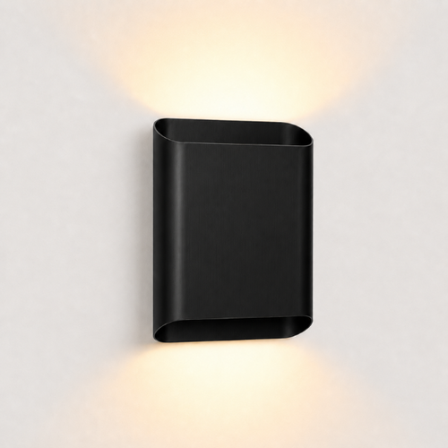 Modern industriële wandlamp Carmen 2-lichts zwart