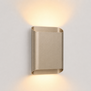 Modern hotel chique wandlamp Carmen 2-lichts champagne