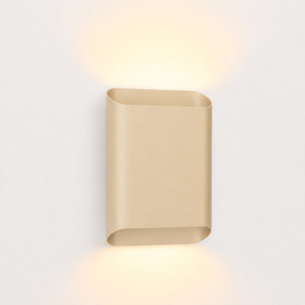 ETH Modern Scandinavische wandlamp Carmen 2-lichts zand